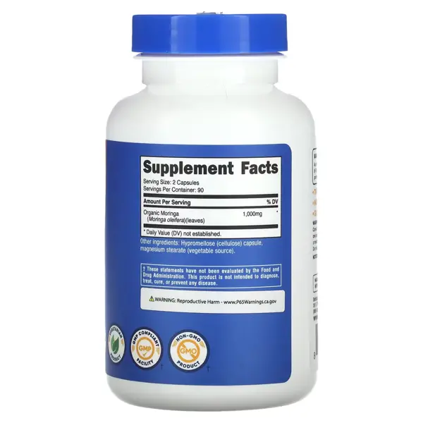 Nutricost Moringa Capsules 500mg Capsules